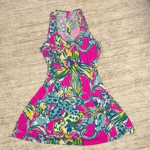 Vibrant Floral Sleeveless Dress